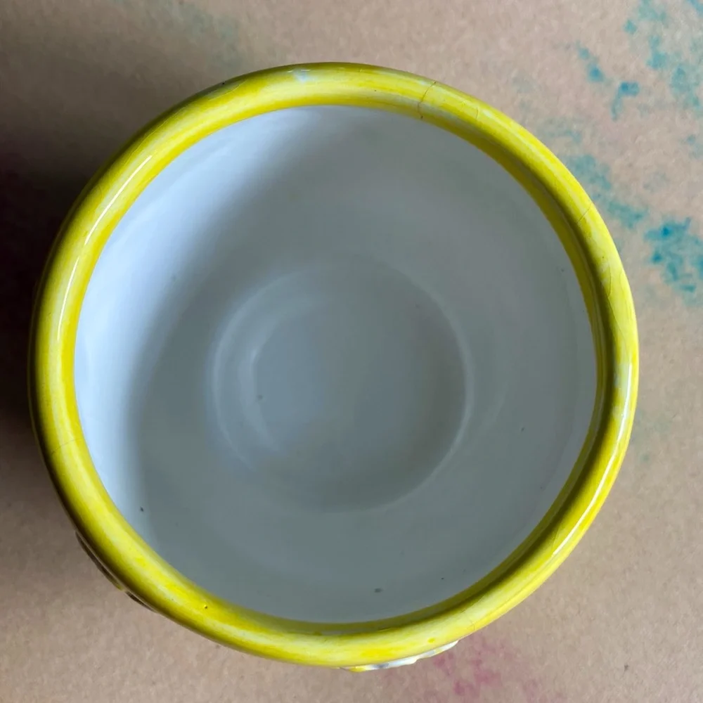 Vintage Sunflowers Design Sugar Bowl or Vase Small Size Beautiful Home Addition! - Picture 3 of 8